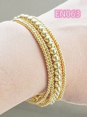 Enewton Gold Bead Five-Piece Bracelet Set